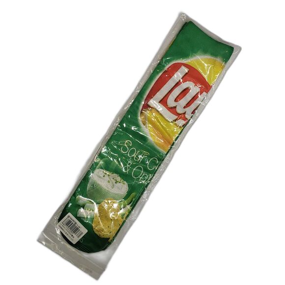 Harajuku Funny Lays Sour Cream and Onion Potato Chips Socks One Size NEW - Picture 3 of 6